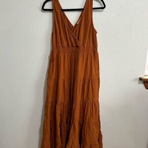 Universal Threads Burnt Orange Maxi Dress